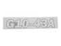 JLG Part # 1001112770 | DECAL,G10-43A, EA