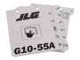 JLG Part # 1001115138 | LOAD,BOOKLET G10-55A SUP., EA