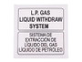 JLG Part # 1001119661 | DECAL,L.P. GAS (LIQUID), EA