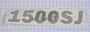 JLG Part # 1001125191 | DECAL,MODEL DESIGNATION 1500SJ, EA