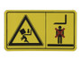 JLG Part # 1001092877 | DECAL,CRUSH HAZARD WARNING, EA