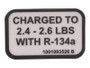 JLG Part # 1001093526 | DECAL,AC REFRIGERANT, EA
