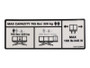 JLG Part # 1001132364 | DECAL,CAPACITY (MTB), EA