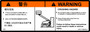 JLG Part # 1001116845 | DECAL,WARNING CRUSHING, EA