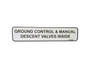JLG Part # 1700583 | DECAL, GND CONTROL LOC.  BROWN, EA