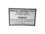 JLG Part # 1701553 | DECAL, MANUAL LOWERING, EA