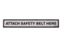 JLG Part # 1702276 | DECAL, ATTACH SAFETY BELT HERE, EA