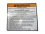JLG Part # 1702301 | DECAL, (WARNING), EA