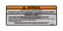 JLG Part # 1702307 | DECAL, (TOW INSTR, 4WD), EA