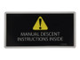 JLG Part # 1702901 | DECAL, MAN DSCNT, EA