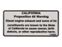JLG Part # 1702962 | DECAL, WARNING PROP 65/DSL, EA