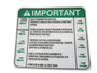 JLG Part # 1703074 | DECAL, INSPECTION (FRE ANSI), EA