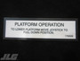 JLG Part # 1703528 - DECAL,LIFT DOWN, EA