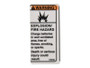 JLG Part # 1703785 | DECAL,WARNING-EXPLOSION, EA