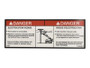 JLG Part # 1703936 | DECAL,DANGER (CAN), EA