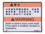 JLG Part # 1703982 | DECAL,FOOT SWITCH (CHI), EA