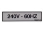 JLG Part # 1705374 | DECAL, 240V 60HZ, EA