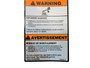 JLG Part # 1705506 | DECAL,TIP-OVER PLF (ENG/FRE), EA