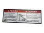 JLG Part # 1705897 | DECAL,DANGER ELECTR  (BRZ/POR), EA