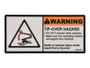 JLG Part # 1706127 | DECAL,TIP OVER (ENG), EA