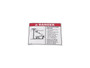 JLG Part # 1706128 | DECAL,DANGER ELECTROCUTION, EA