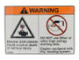 JLG Part # 1706300 | DECAL,ETHER WARNING, EA