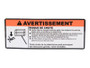 JLG Part # 1706520 | DECAL, FALL HAZARD ENG/FRE, EA
