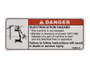 JLG Part # 1706832 | DECAL, 1230ES ELECTROCUTION, EA
