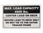 JLG Part # 27609 | DECAL 4500 LB CAP., EA