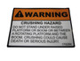 JLG Part # 1702284 | DECAL, (CRUSH HAZARD), EA