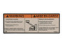 JLG Part # 1703942 | DECAL,WARNING CRUSHING (CAN), EA