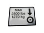 JLG Part # 1704426 | DECAL, MAX TIRE LOAD, EA