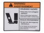 JLG Part # 1704690 | DECAL,O/R WARNING(ENG,FRE), EA