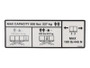 JLG Part # 1705638 | DECAL,CAPACITY (500LB -230 KG), EA
