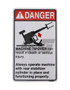 JLG Part # 4107601 | DECAL REAR STABILIZER DANGER, EA
