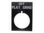 JLG Part # 7017705 | PLACARD, OFF/PLAT/GRND LEGEND, EA