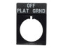 JLG Part # 7017705 | PLACARD, OFF/PLAT/GRND LEGEND, EA