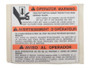 JLG Part # 7020248 | DECAL, FOOTSWITCH (LEFT SIDE), EA