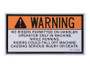 JLG Part # 91143283 | DECAL - WARNING, EA