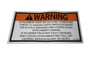 JLG Part # 91143290 | DECAL - WARNING, EA