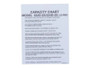JLG Part # 91483028 | CAPACITY CHART 2S, EA