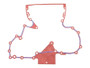 JLG Part # 91514260 | GASKET, FRONT MAIN, EA