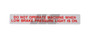 JLG Part # 10124906 | DECAL, LOW BRAKE PRESSURE WARN, EA