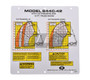 JLG Part # 10239391 | FLIP CARD, 844C-42 W/OUTRIGGER, EA