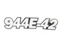JLG Part # 1706105 | DECAL, 944E-42 MODEL NUMBER, EA