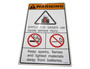 JLG Part # 1707077 | DECAL, WARNING BATT EXPLOSION, EA