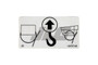 JLG Part # SJ124767 | SJ-DECAL, LIFT POINT/TIE DOWN, EA