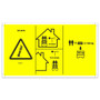 Genie Lift Part # 228938GT - DECAL,SYM MAX CAP 544 KG,CE, EA