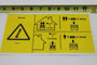 Genie Lift Part # 228940GT - DECAL,SYM MAX CAP 318 KG,CE, EA