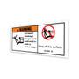 Genie Lift Part # 231440GT - DECAL,WARNING,NO STEP, EA